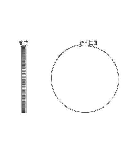 Rohrschelle mit Spannband Schnellverschluß Edelstahl