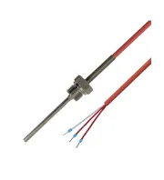 Einschraubfühler G1/2 Zoll mit Pt100 3-Leiter Anschluß und Silikonleitung